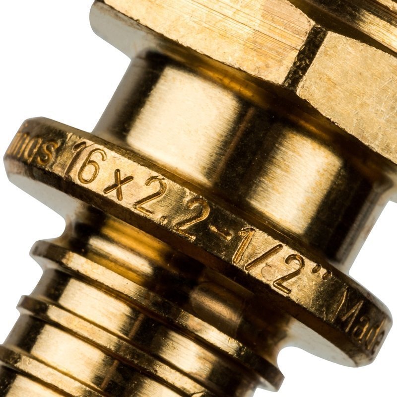 Переходник НР 16x1/2" аксиальный для труб из сшитого полиэтилена STOUT SFA0001001612 - Вид №4