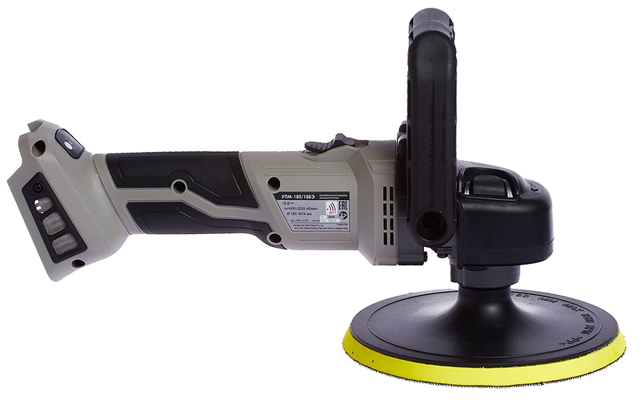 Полировальная машина ИНТЕРСКОЛ УПМ-180/18ВЭ АПИ 18V  , Без ЗУ, Без АКБ 9978190 STDN-0141092 - Вид №2