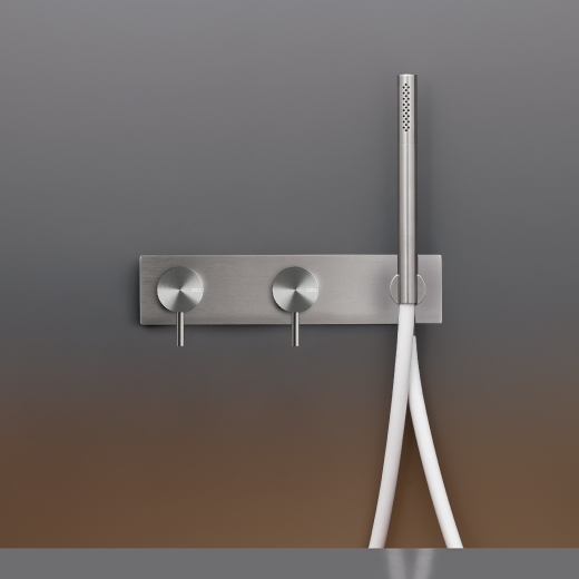 Настенный 2 смесители, установленные для ванной / душем с цилиндрическая ручного душа диаметром 18 м т < / р> MIL85 CEADESIGN  - Вид №1