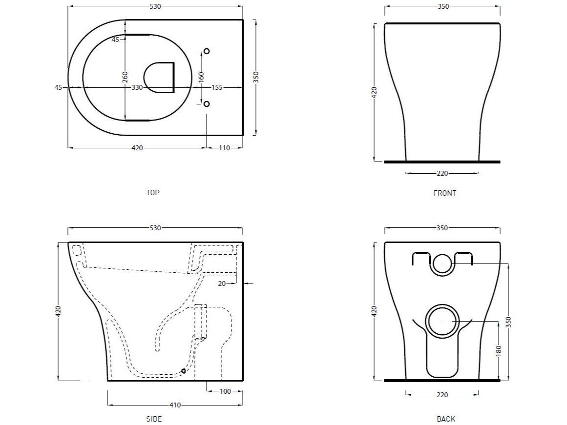 Керамическая напольная стена Wc Wire Ceramica Cielo ENJOY ARCH-00153302 - Вид №1