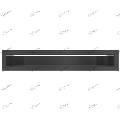 Вентиляционная решетка Kratki LUFT 60х400 черная 5441