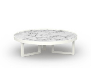 HPL круглый низкий садовый журнальный столик