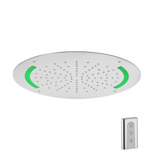 82162 Утопленная головка Ø420 / дождь + светильник / с дистанционным управлением HORUS Range Hydro