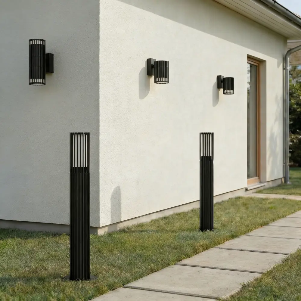 Светильник уличный настенный Kreaforta Bacoor 25 Вт IP44 GU10 цвет черный STLM-2059977 - Вид №8