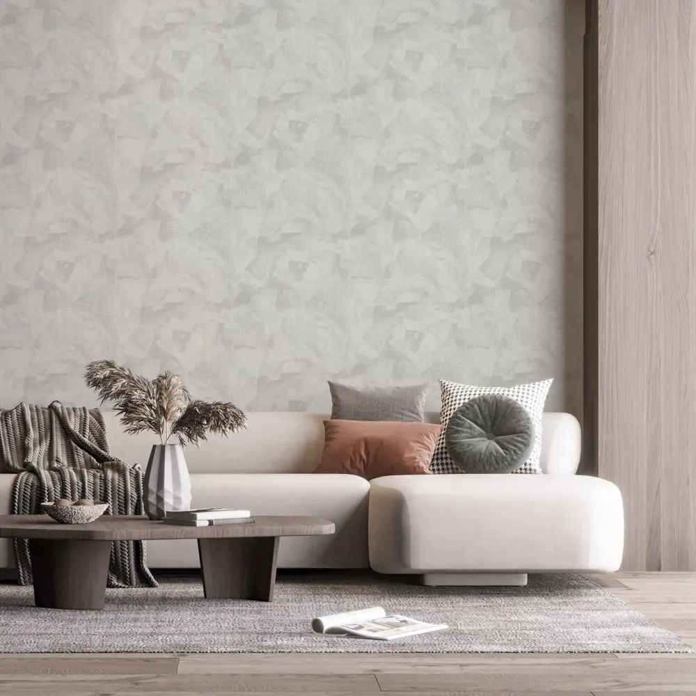 Обои флизелиновые Аспект Ру Титан светло-серые 1.06 м 70348-14 STLM-2210772 - Вид №2