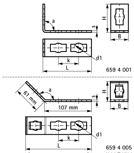 6594001 Монтажные профиля BIS PushStrut Соединитель Плоский для облегчённого монтажа сложных конструкций из профиля WALRAVEN  - Вид №1