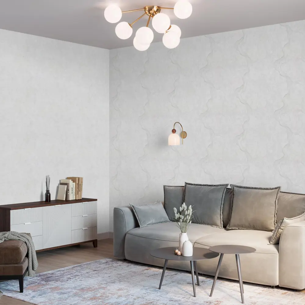 Palitra Life Sumatra - серые флизелиновые обои с текстурой тиснения 89394514 STLM-1458316 - Вид №4