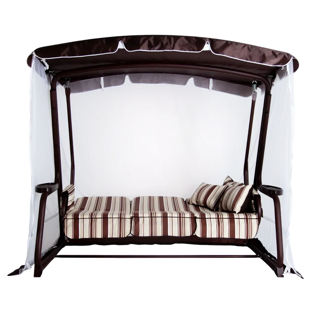 Качели садовые Emmi 3-х местные шоколадный Santreyd Качели садовые 3-х местные STLM-2193499 - Вид №18