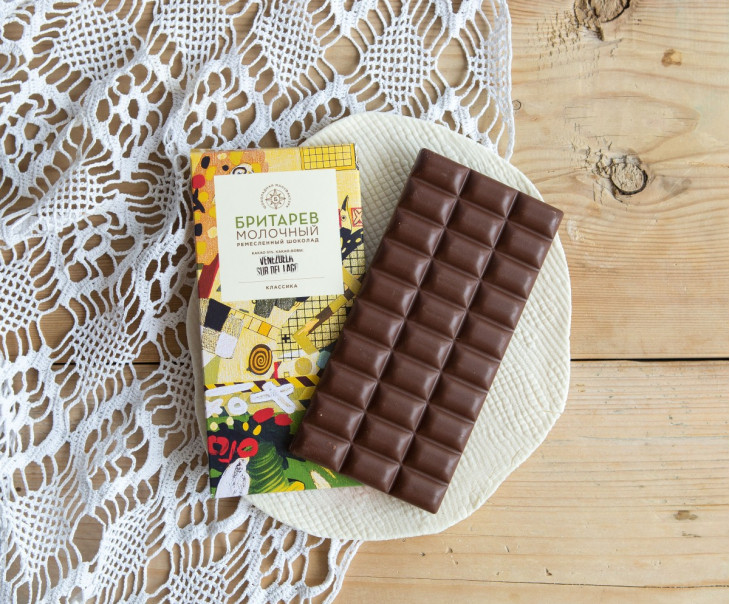 784 Шоколад ремесленный молочный 51% Вкусляндия 