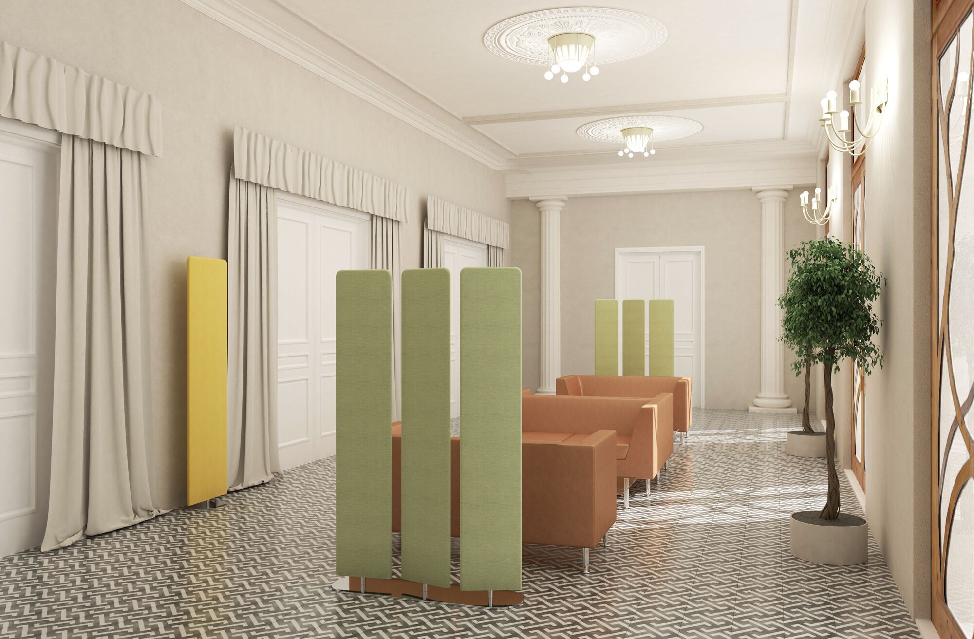 Звукопоглощающая модульная панель из полиэфирного волокна Ares Line Airgraf ARCH-00037234 - Вид №1