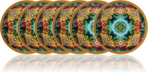 10660994 Rosenthal Versace Набор тарелок подстановочных Rosenthal Versace Мир джунглей 33см, фарфор, 6шт Фарфор