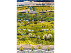 Прямоугольный шерстяной ковер