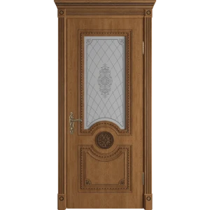 VFD Дверь межкомнатная Грета с остеклением - классика в золотом дубе 84506519