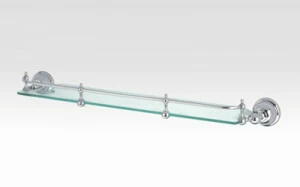 Полочка стекл.1-я с бортиком 5087 (хр) (SF)