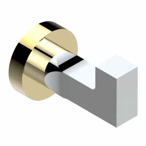 G1U-517 Крючок для халатов одинарный Thg-paris Beluga с рукоятками Хром/золото