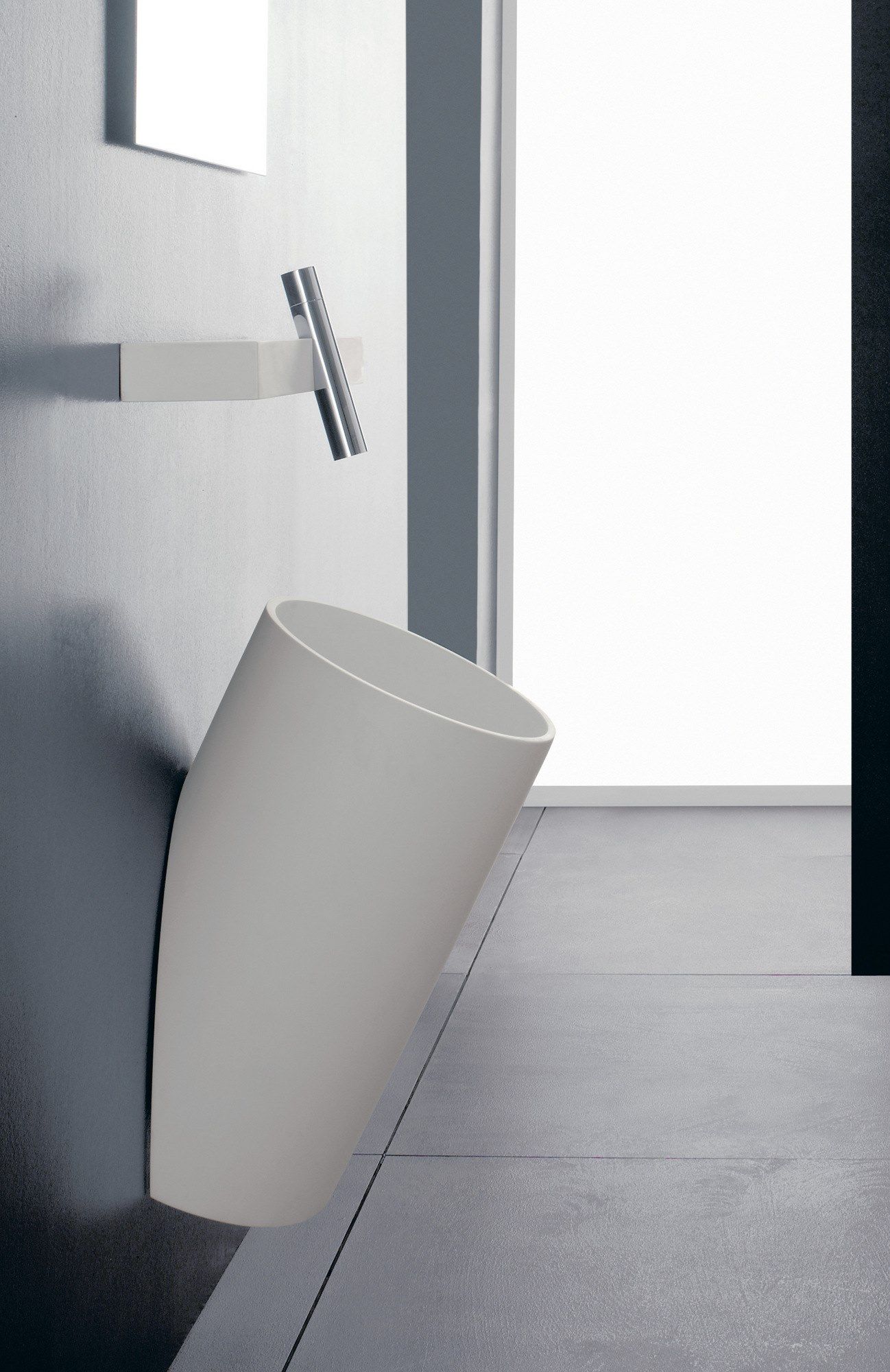 Однорычажный настенный смеситель для раковины из Cristalplant® Rubinetterie Treemme ARCH-00098295 - Вид №1