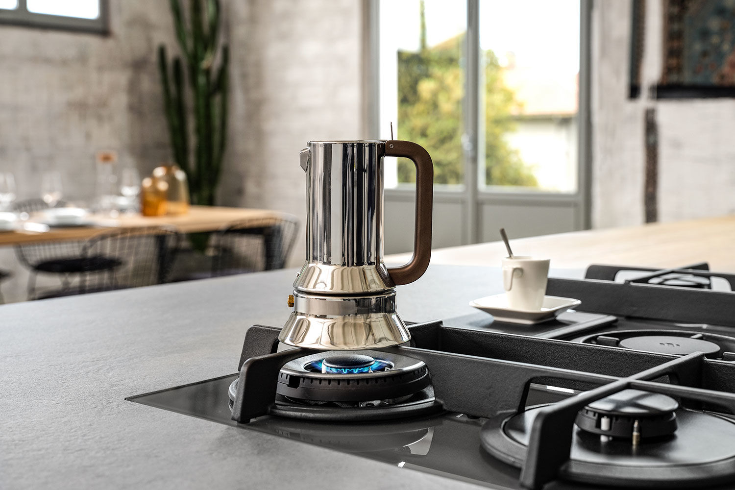 NIKOLATESLA FLAME BL/A/88-PRF0147740A Газовая варочные панели / газ, с вытяжкой, 1200 м3/ч, черная Elica  - Вид №4