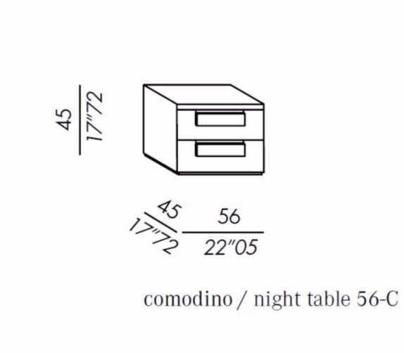 Meridiani Деревянная тумбочка с ящиками Note sun-id-1507542 - Вид №1