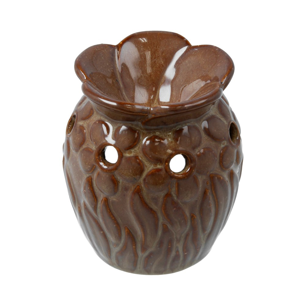 15984 Аромалампа "Цветочки" 8 см коричневый Giftman 