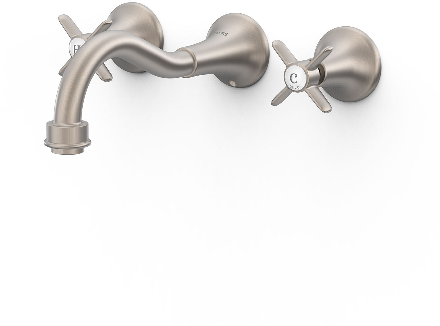 Скрытый смеситель для раковины TRES CLASIC с 3 отверстиями-24215101AC TRES