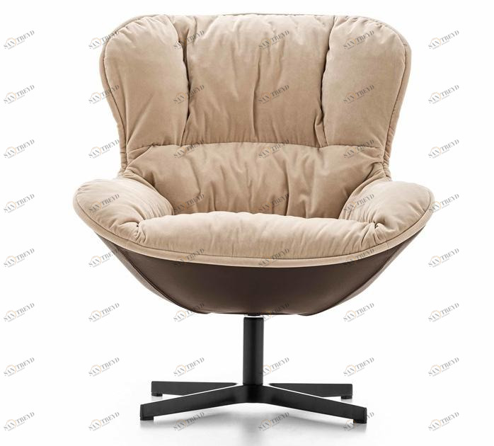 Ditre Italia Вращающееся кресло из ткани с 4 спицами sun-id-1348795