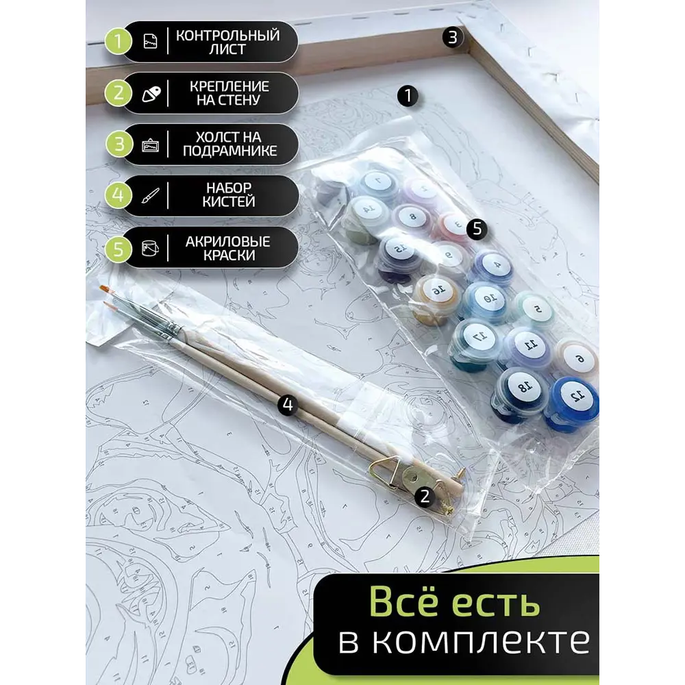 Картина по номерам Fbrush Кошка за рулем 40x50 см STLM-2068281 - Вид №4