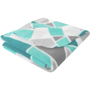 Плед Mirror 130x170 см флис цвет бирюза