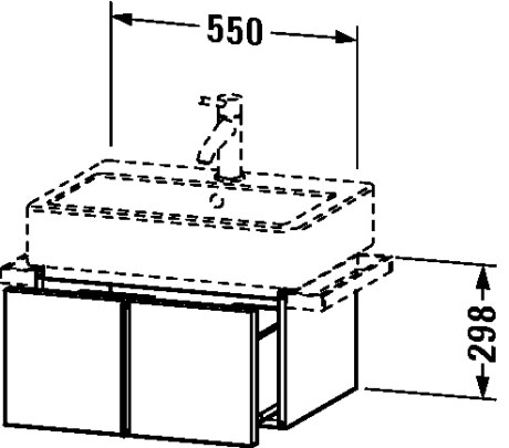 VE610403131 Vero Тумбочка подвесная Сосна серебристая, декор Duravit - Вид №1