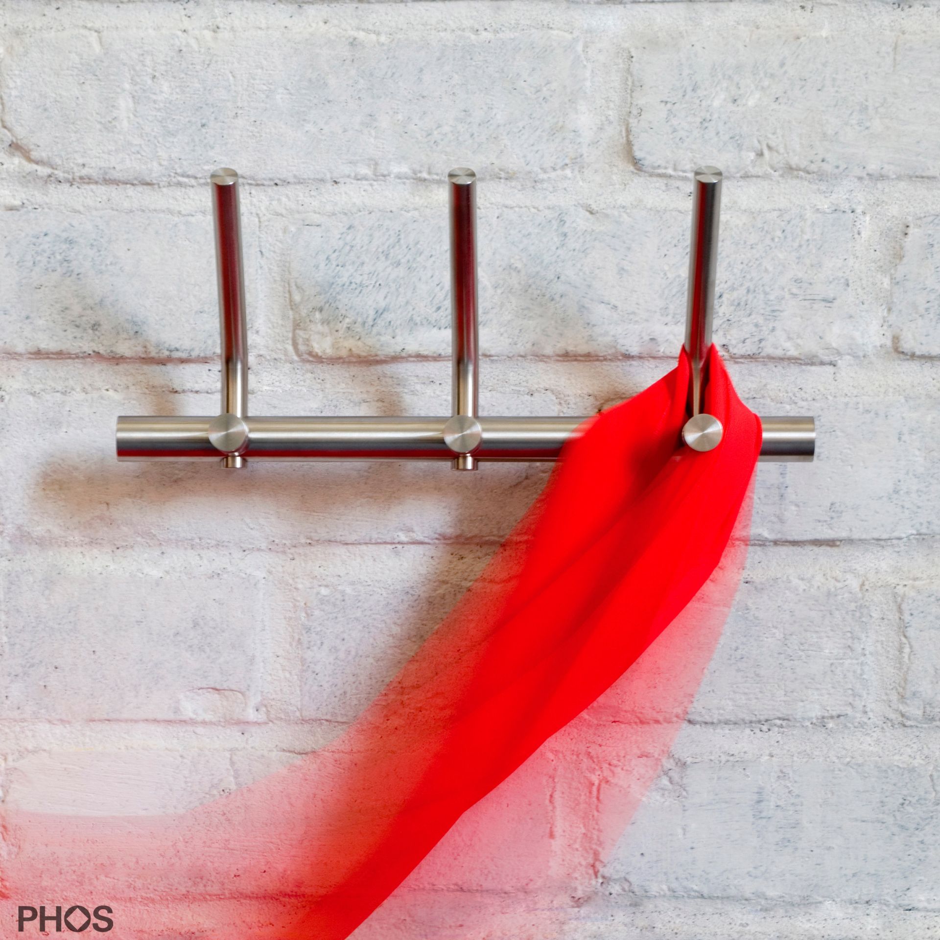 HLS3H Вешалка для верхней одежды с 3 крючками для шляп. PHOS 