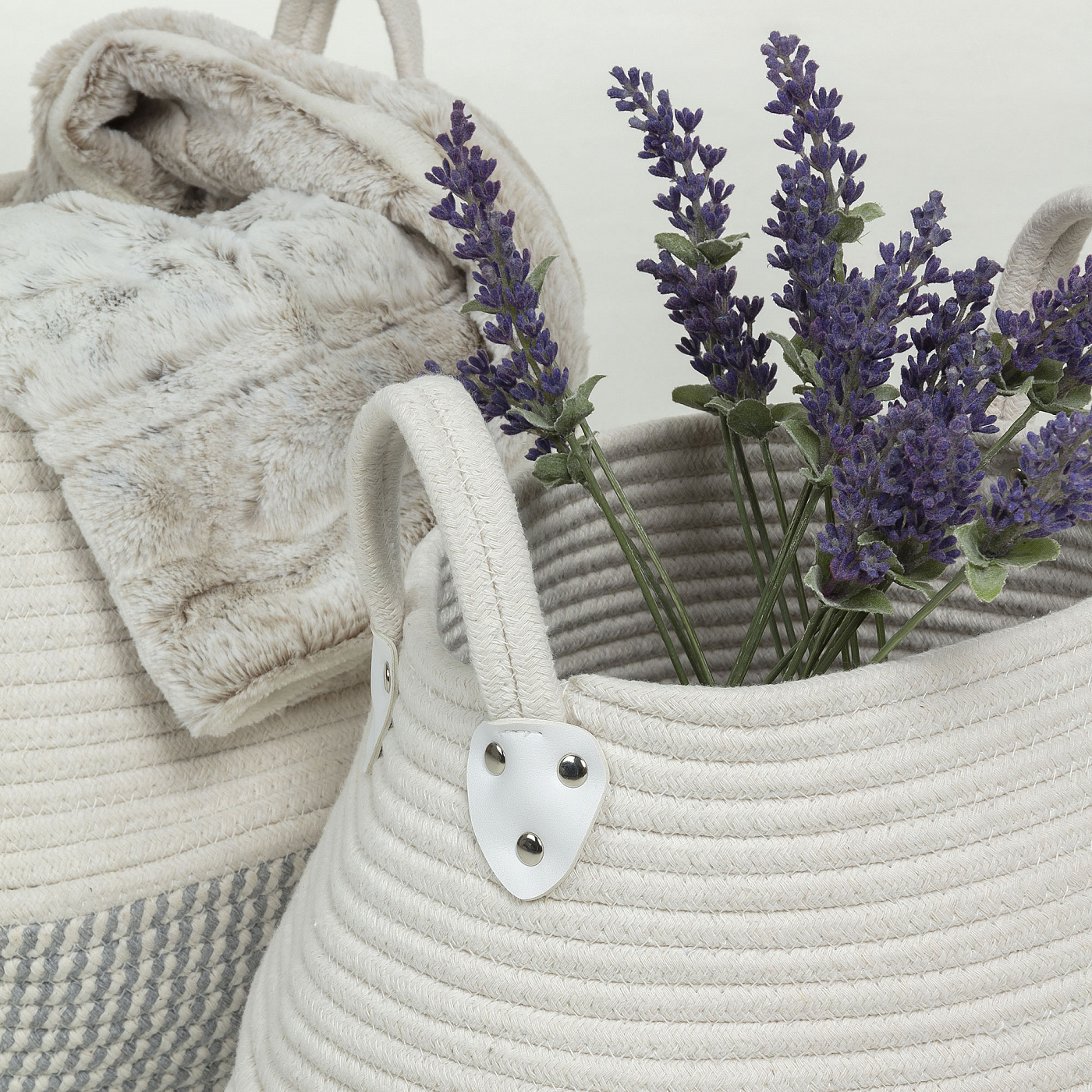 064567 Набор Katya 2 корзины серый La Forma Katja 