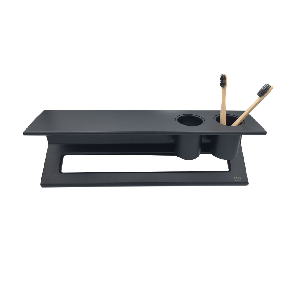 EVLI453DXBEVER Life Design Полка с тумблерами 45 см - Lissom  Непрозрачный черный  - Вид №1