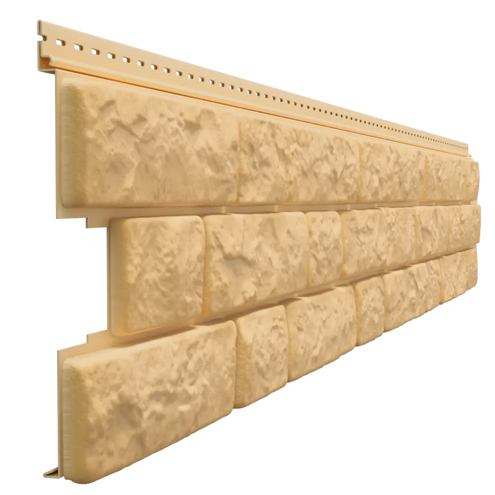 88292073 Сайдинг виниловый Döcke Bergart Камень 1.8 м Кешью 0.52 м² STLM-0077325