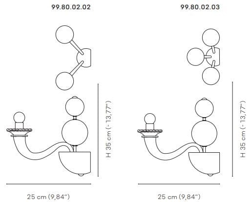 Настенный светильник из дутого стекла VENINI Gio Ponti ARCH-00135918 - Вид №2