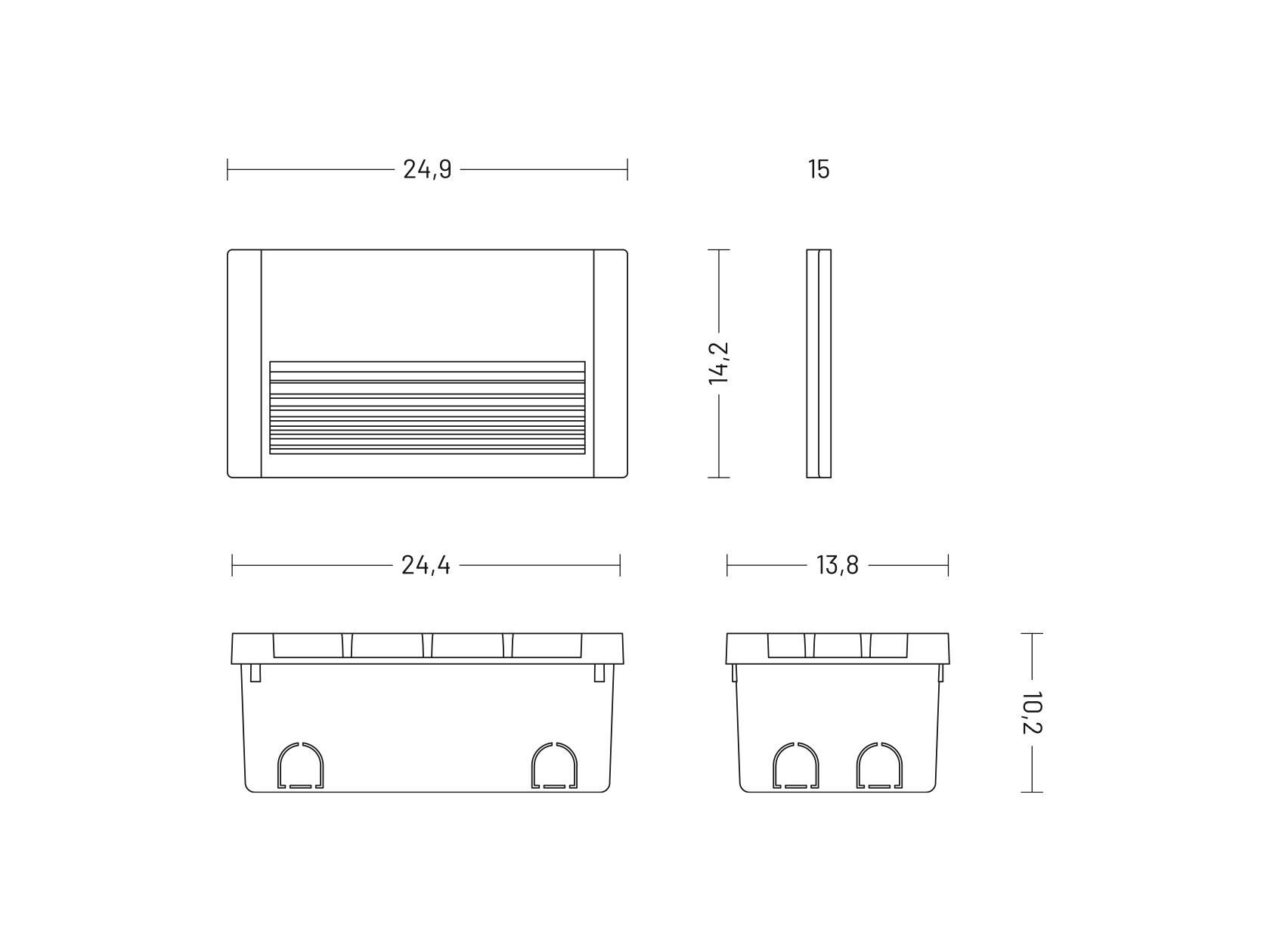 Открытый алюминиевый настенный светодиодный маркер [LND] общие ARCH-00008980 - Вид №8