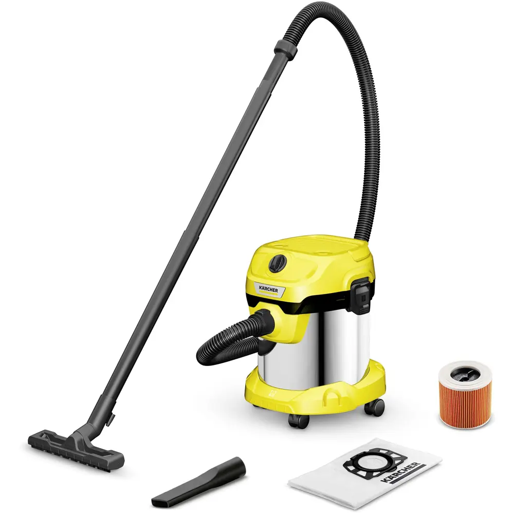 Пылесос строительный Karcher WD 2 Plus S V-15/4/18/C, 1000 Вт, 15 л STLM-2150898