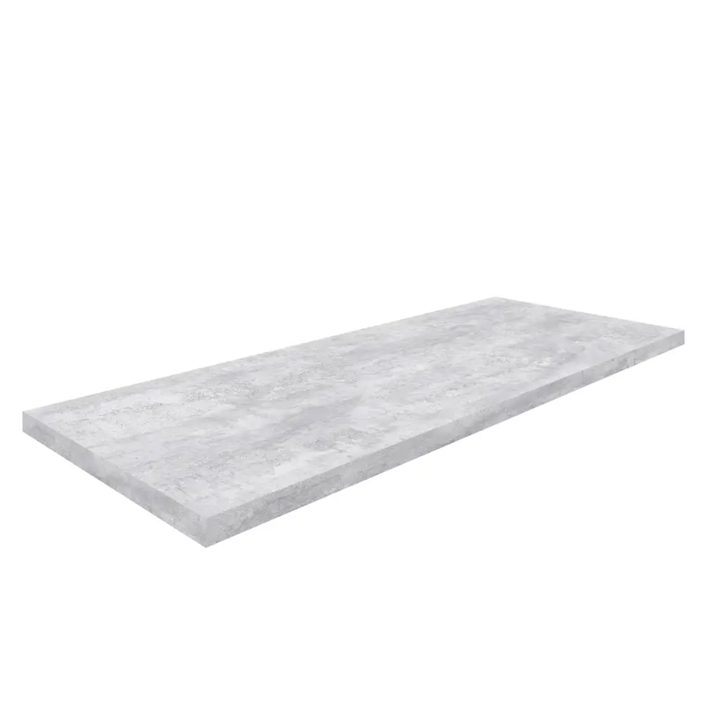 Столешница KONSENSA Бетон светлый 80x120x3.8 см ДСП цвет серый ДСП Прямой угол STLM-2077519 - Вид №2