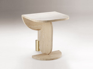 Журнальный столик из травертина