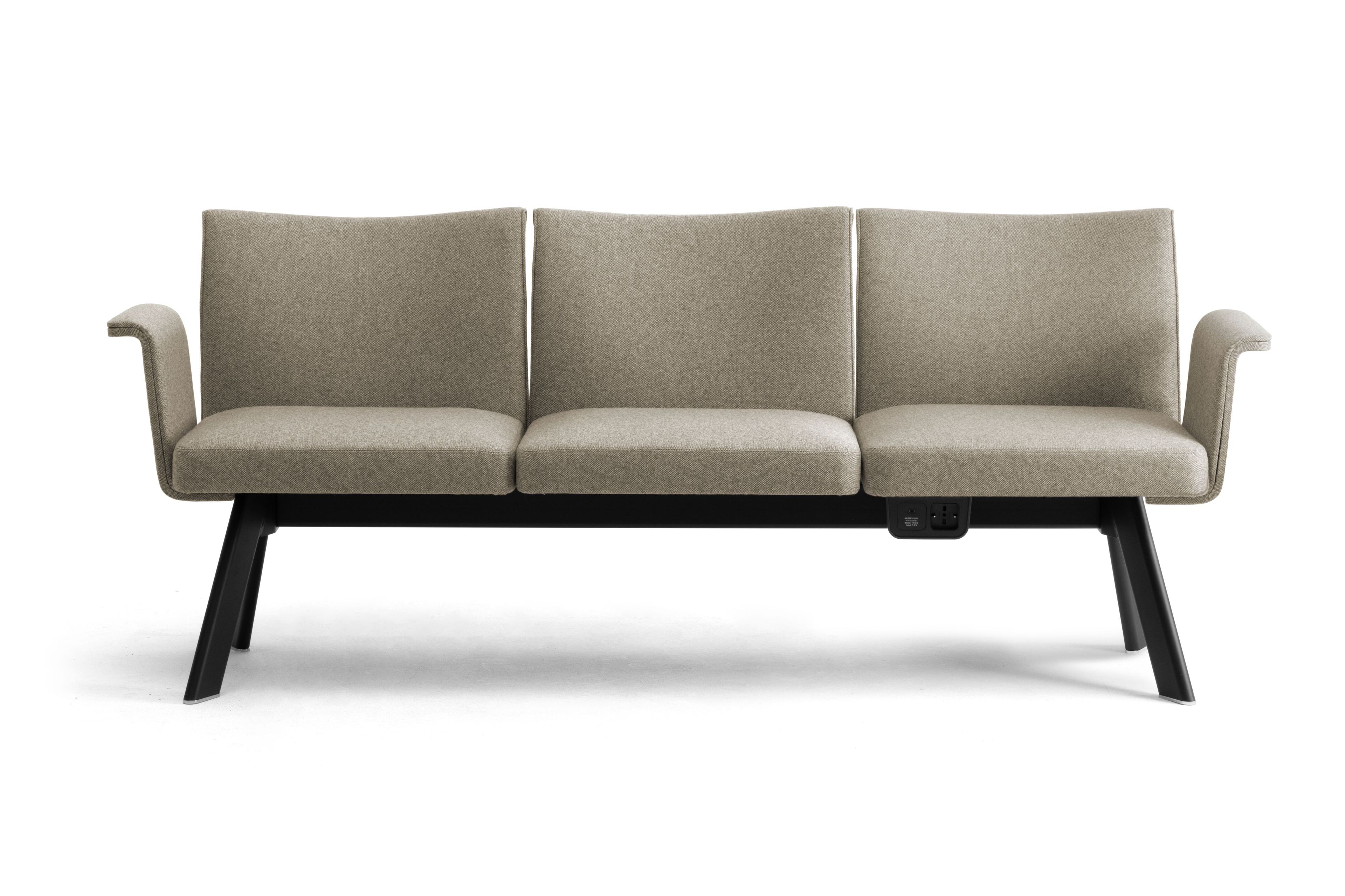 Модульная скамейка для контрактной ткани со спинкой Leyform OLA ARCH-00082381 - Вид №4