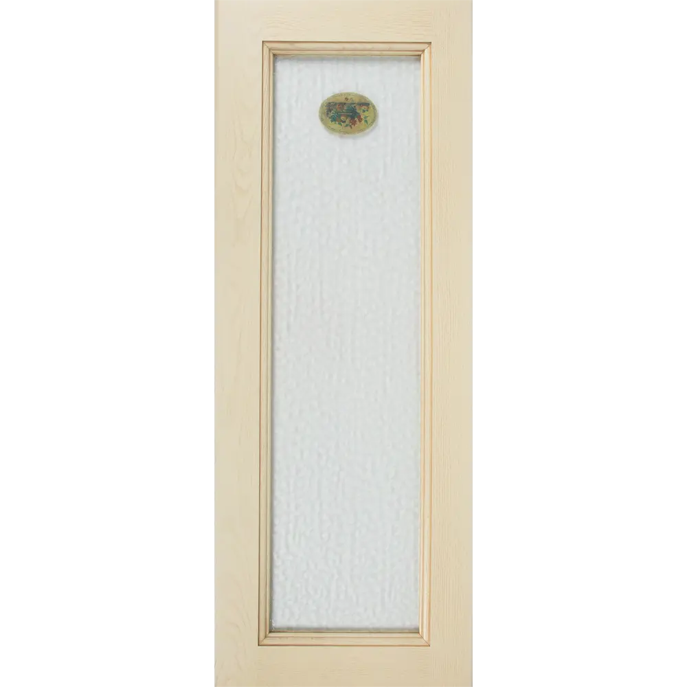 Фасад со стеклом Невель 39.7x102.1 см Delinia ID массив ясеня цвет кремовый STLM-2021073 - Вид №1