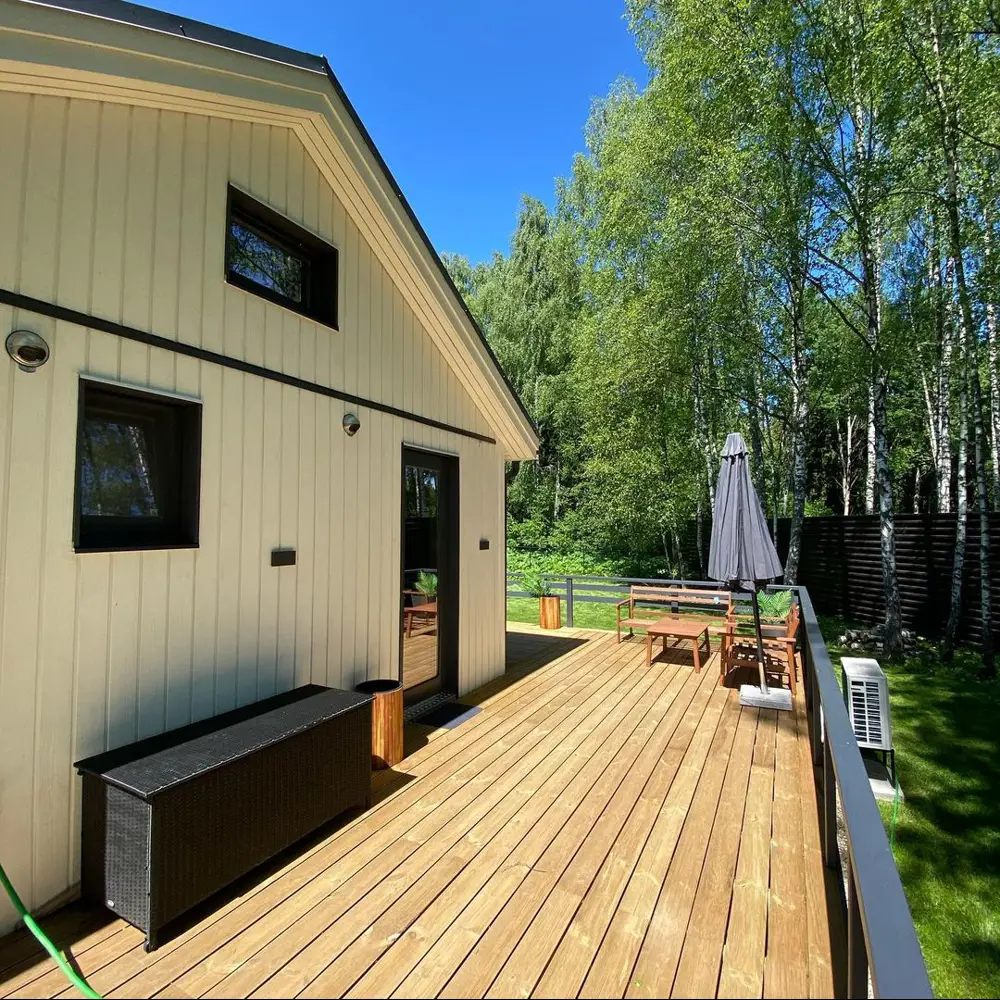 82676411 Террасная доска хвоя импрегнированная 28x140x3000 мм вельвет 0.42 м² STLM-0033766 Santreyd  - Вид №8