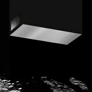 Тропический душ 950х400 PIASRET9502CNT_IXS Geda Nextage Shower Plates с двумя каскадами, небулайзерами и хромотерапией