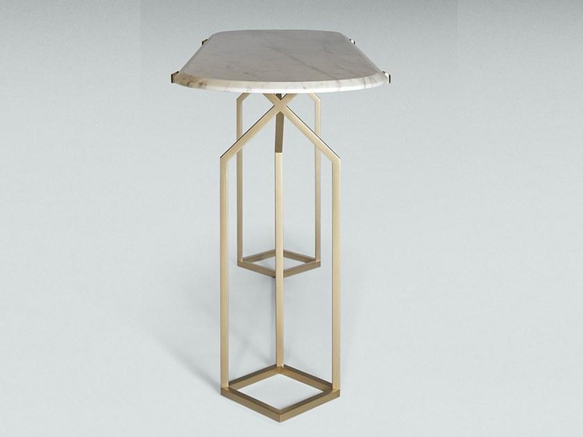 Paolo Castelli Овальная консоль из мрамора и металла Twelve sun-id-1507131 - Вид №3