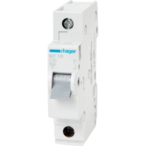 Автоматический выключатель Hager MY110 1P C10 А 4.5 кА 12867875 STLM-2053425