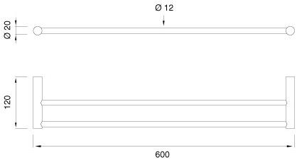 Ceadesign Держатель для полотенец из нержавеющей стали Stem - accessori Ste 22 - Вид №1