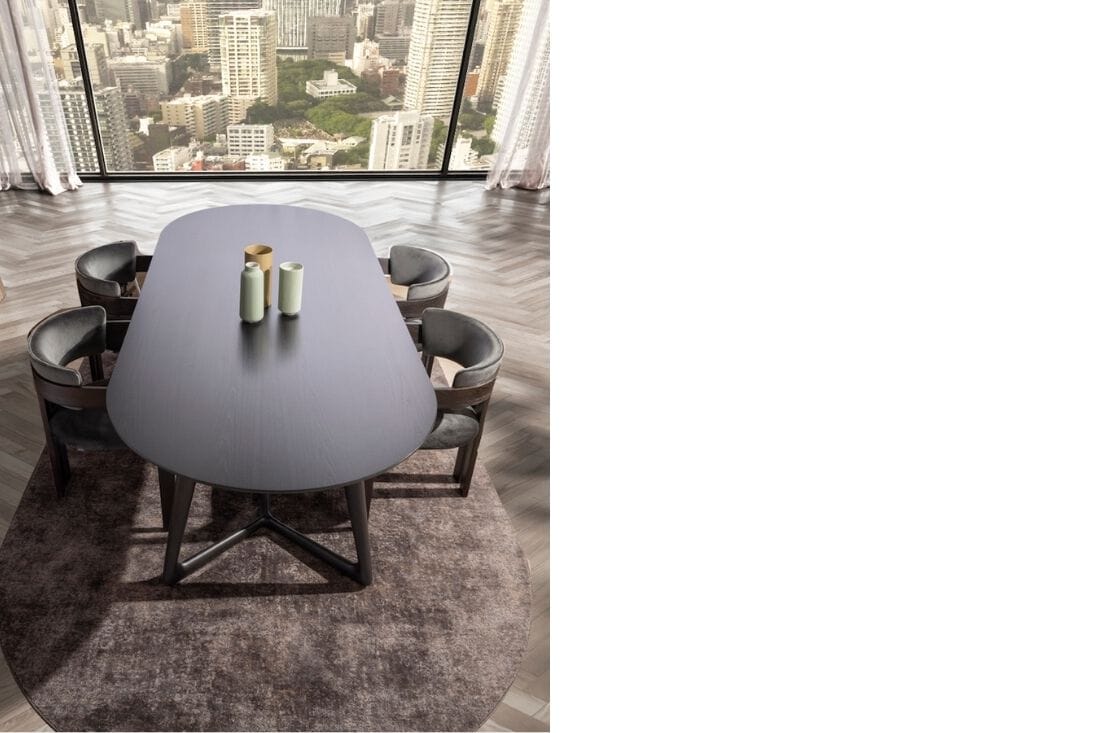 Овальный обеденный стол из массива дерева Pacini & Cappellini COVER ARCH-00015387 - Вид №1