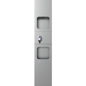 12019.P.S Компактный блок с сушилкой для рук 2450 W,диспенсером для бумажных полотенец и баком для мусора NOFER_APARICI
