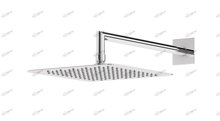 Излив для душа с верхним душем, квадратное сечение CEZARES PORTA-TDDQ-NOP