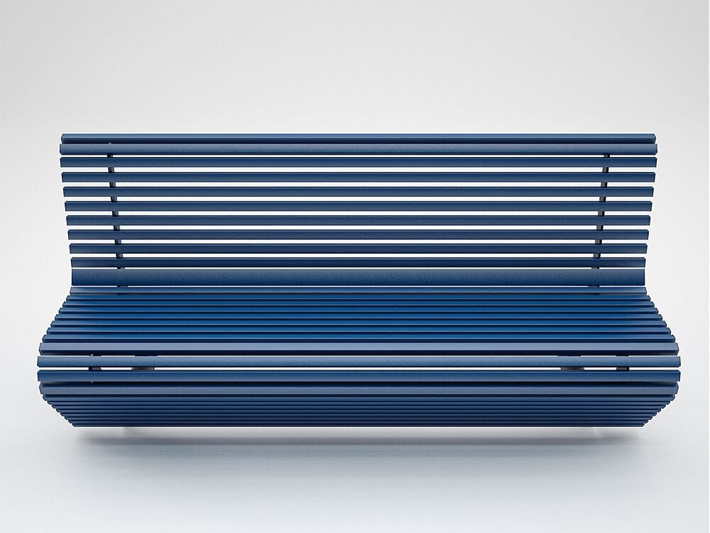 Алюминиевая скамья со спинкой CITYSì Elodie ARCH-00122065 - Вид №3