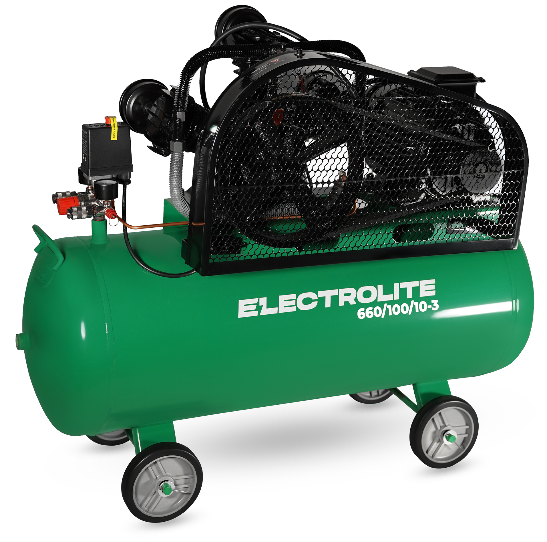 Компрессор ременной масляный Electrolite 660/100-3 9259092 STDN-0007870 - Вид №2