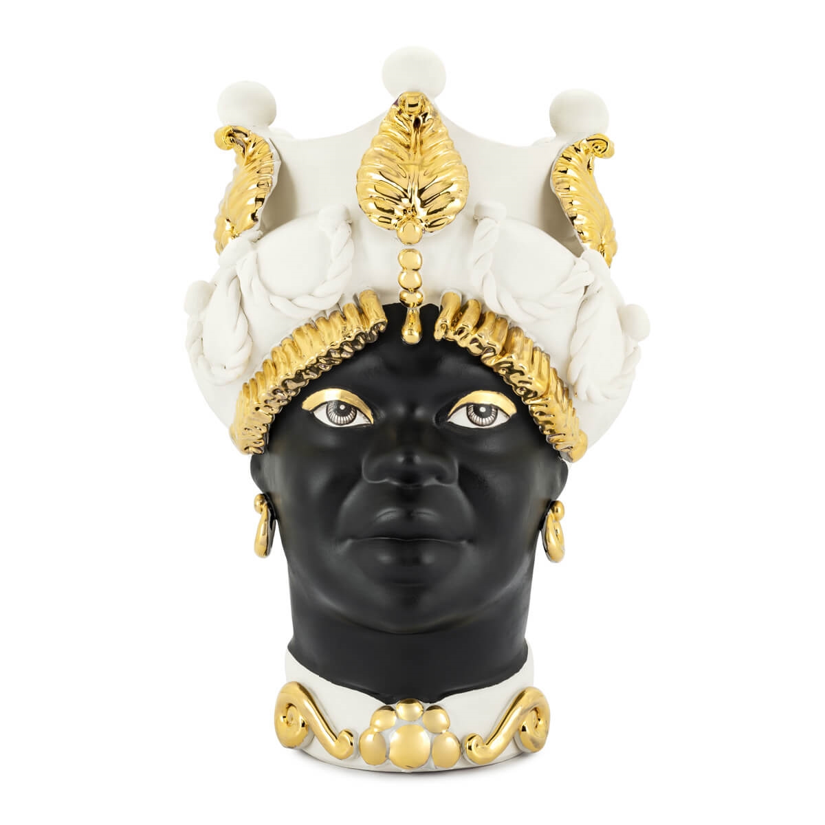 200945-WT ABHIKA ВАЗА MORO LADY BAROQUE WHITE MATT  - Вид №3